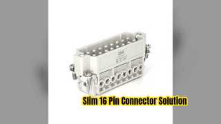 راه حل صرفه جویی در فضا 16 Pos Slim Heavy Duty Connector
